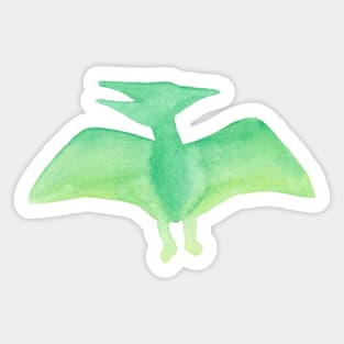 watercolor pterodactyl dinosaur Sticker